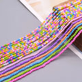 Fashion Korea Fluorescence Mixed-color 2mm Dyeing Faceted Loose Spacer Beads Seed Crystal Glass Beads for Jewelry Making DIY