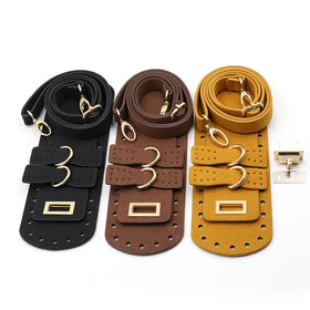 Deepeel RM061 Woven Backpack Material Hand-knitted Bag Straps DIY Leather Hardware Needle Hook Material Packing Set