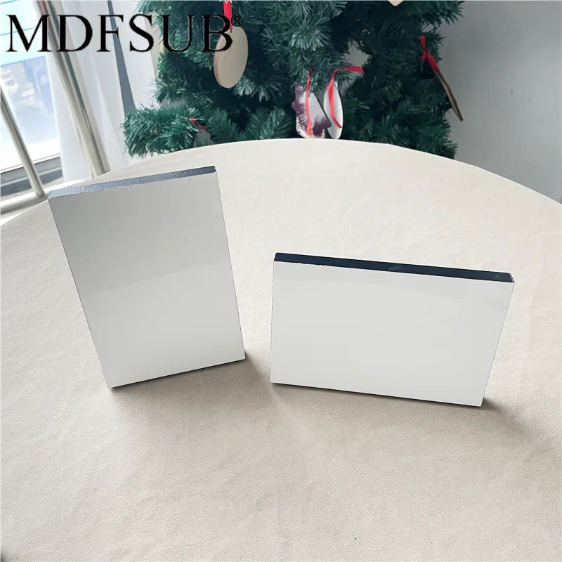 MDFSUB Fast Delivery 4x6'' Photo Panels Sublimation Blank Mdf Photo Frame 12mm Glossy White Blanks Sublimation Wooden Plaques