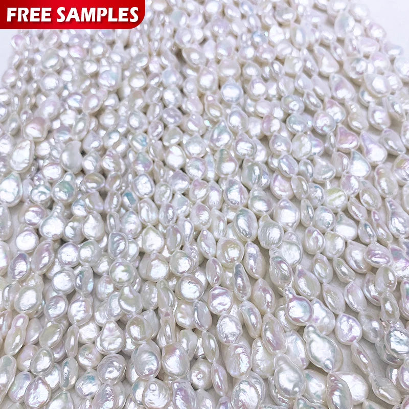Natural Freshwater Pearl Beaded Necklace Loose Pearls for Jewelry Making Ball Beads at Price Perlas Blancas Perle