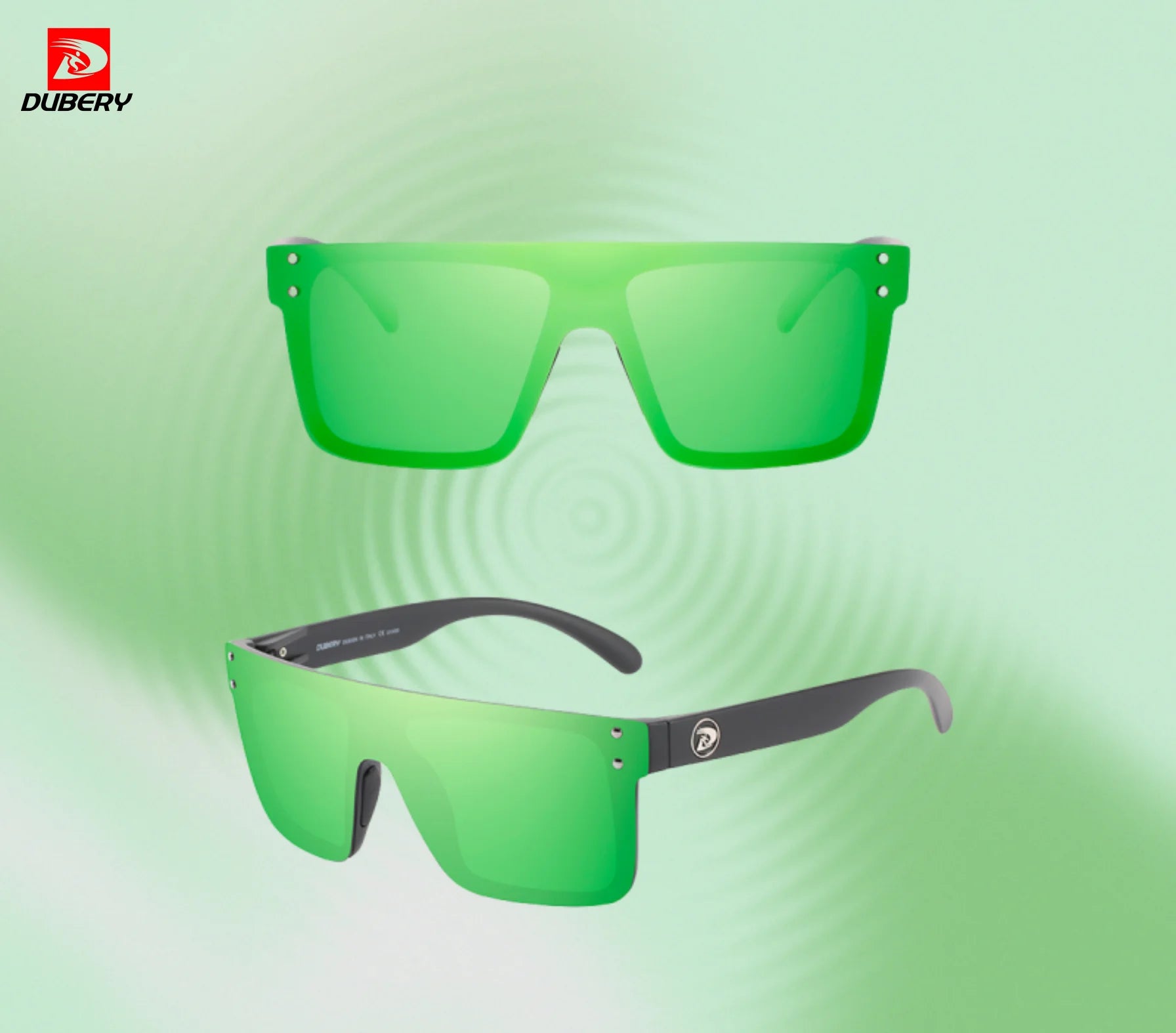 DUBERY Uv400 Windproof Pc Sport Mens Sunglasses Polarized Sport Sunglasses 2026 Candy Color Women Sunglasses for Men