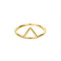 Triangle Glossy Ring Dainty Stackable Midi Ring Stainless Steel Fashion for Women Wedding Rings Engagement Trendy Gift