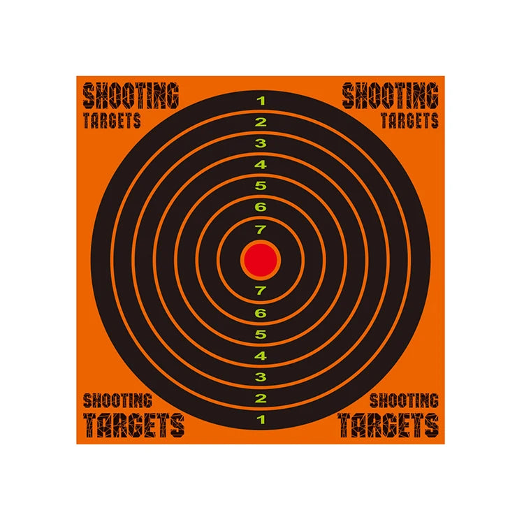 Custom 10 PCS 8 Inch Splatter Shooting Target Stickers Practice Target Paper Training Paper Targets