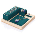 Bamboo Wooden Jewelry Display Rack Necklace Bracelets Holder Store Window Jewelry Showcase Prop