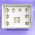 XJH 8 Hole Dessert Pastry Bakery Paper Cake Packaging Gift Party Box With Clear Lid Cupcake Food Donuts Bento Cake Boxes