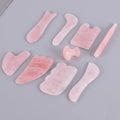 DIY Summer Hot Item Scraping Guasha Corner Massage Jade Stone for Face With Box Skin Care Set