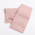 Custom Small Microfiber Leather Pouch Bags Leather Jewelry Pouch Envelope Packaging Leather Bags With Logo Closure