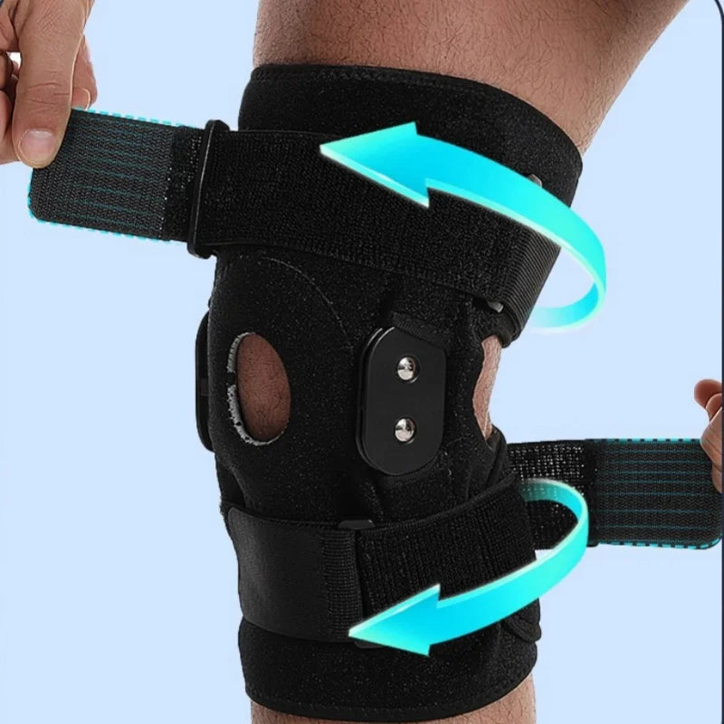 Compression Knee Sleeve Without Slipping Squat Running Jumping Sitting Mental Steel Knee Support Brace Pads MegaBDM