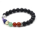 Huiying Hot sale natural stone loose beads 7 chakra healing bracelet Jewelry