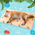 Luxury Print Summer Cooling Mat for Extra Small Dogs Eco-Friendly Pet Sleeping Pad Self-Cooling Portable