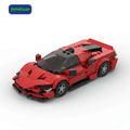 Diy Wholesale Kids Building Blocks Moc Model Bricks Sets Red Sport Car Toy for Gift Car Building Block Sets