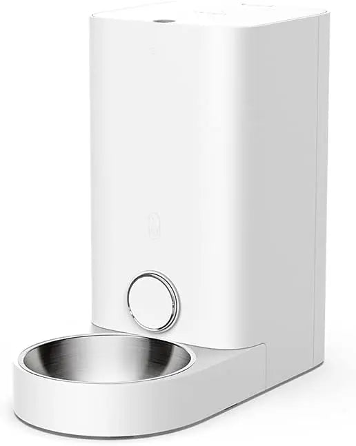 New Arrival Automatic Intelligent APP Control Smart Feeder White Wifi Pet Feeding Dispenser Dog Cat Stainless Bowl Feeder
