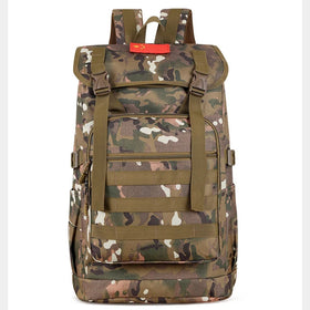 QXMOVING Tactical Laptop Backpack Oxford Waterproof Outdoor Gym Molle System Bag for Travel Hiking Camera Use