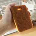 Wood Pulp Cotton Sponge Wipe Rags Dishwashing Cleaning Brush Pot Kitchen Decontamination Absorbent Scouring Pad