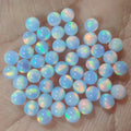 OLP326 Full Hole/Half Hole/Without Hole Ball Shape Aurora Opal Bead 3-6mm