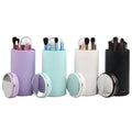 10 Piece Marble Custom Make up Brushes Makeup Brush Set With Cylinder Case Holder