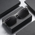 Ultra Quality Metal Rectangle Frame With Nylon Polarized Lens Men Style 2023 Sunglasses