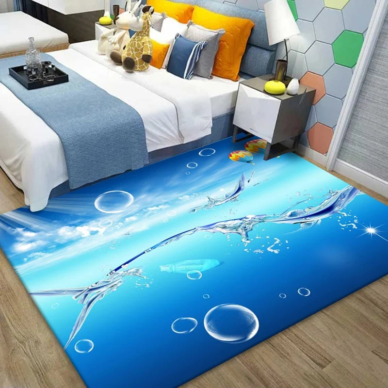 Comfortable Non-Slip Polyester Kids Room Carpet Modern Waterproof Antifouling Animal Print for Living Room and Car