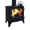 Modern Freestanding Cast Iron Wood Stove with Radiators Installable for Home Water Tank Fireplace or Table