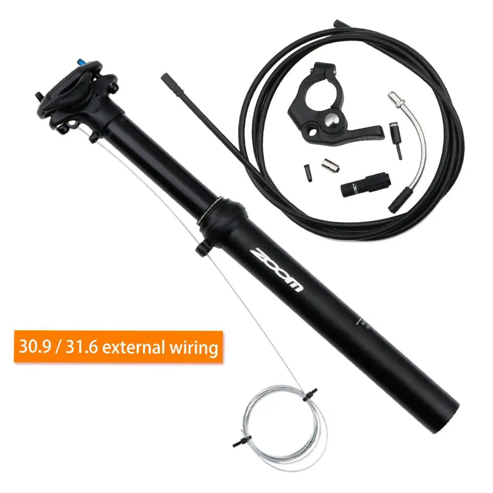 ZOOM Wire Control MTB Dropper Adjustable Hydraulic Seat Post Quick Release 30.9/31.6mm Lift Seat Tube