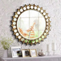 Display MDF Framed Modern Contemporary Elegant European Luxury Durable Oval Wall Mirror for Bathroom