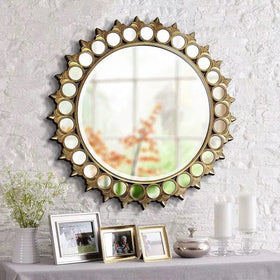 Display MDF Framed Modern Contemporary Elegant European Luxury Durable Oval Wall Mirror for Bathroom