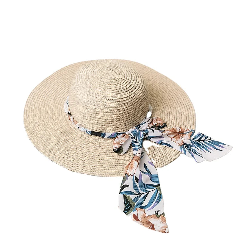 Foldable Beach Hats for Women Floppy Hats for Women Beach Voion Cruise Honeymoon Travel Straw Hats