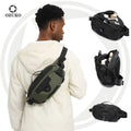 Ozuko 9825 Fanny Pack Crossbody Bags for Women Men City Lights - Stylish Durable Waist Bag With Adjustable Belt