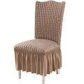 Brown Chair Cover Bubble Chair Cover Elastic Dining Table and Chair Cover for Party Use