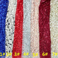 Leaf Mesh Embroidery Fabric Clothing and Wedding Accessories New High-quality Multi-color Sequin Dress Tulle Lace Sustainable