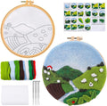 2026 Customized Wool Felt 2D Needle Felting Starters Kit-DIY Handmade Flower Design Shape Home Decoration Supplies Set Custom