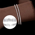 Classic 2mm 2.5mm Moissanite Tennis Bracelet 925 Sterling Silver Pass Diamond Tester Lab Diamond Women Girl Jewelry Gift