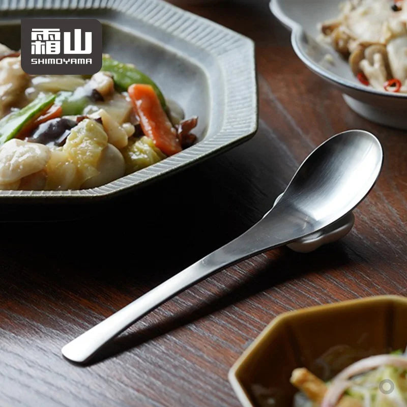 SHIMOYAMA Classic Design Stainless Steel Spoon Set Food Grade Tableware for Kitchen Accessories