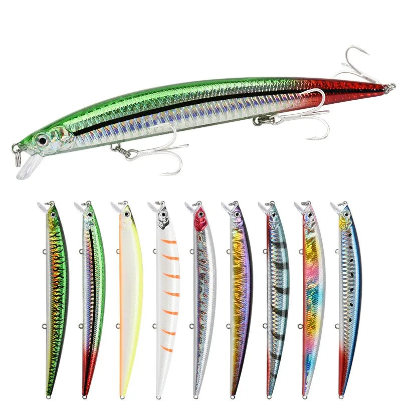For SPRINT 145S Sinking Minnow 145mm22g ABS Printed Longcast Bottom Bait Fishing Lure