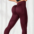Women High Waist Soft Stretchy Compression Scrunch Butt Seamless Sports Yoga Leggings