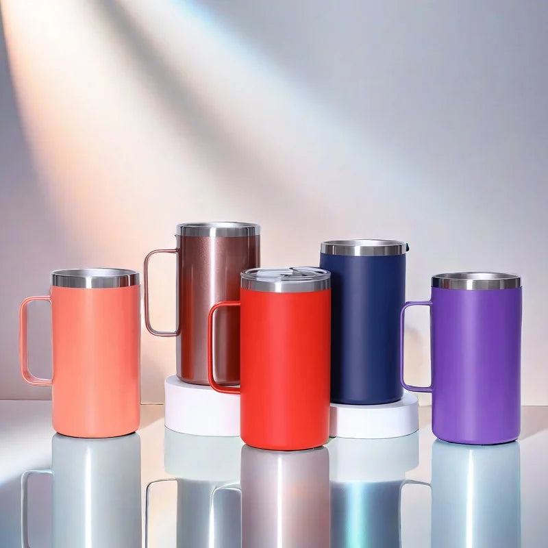 Custom 20oz/550ML Stainless Steel Tumbler Vacuum Insulated Travel Coffee Mug for Home Use Keeps Beverages Hot/Cold