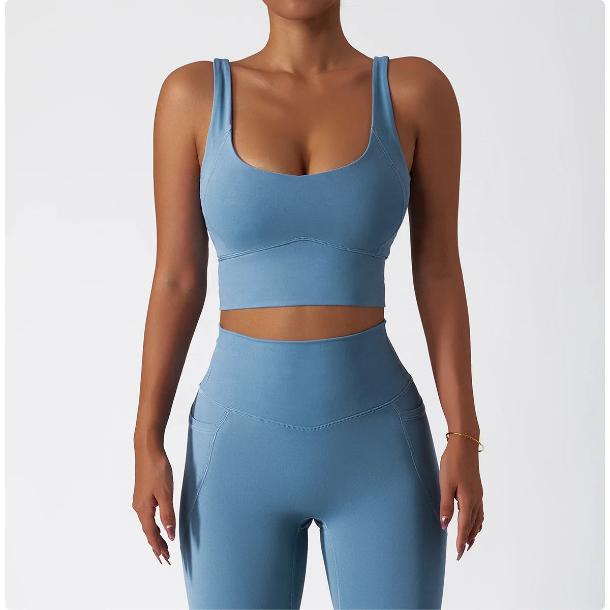 Fitness Yoga Wear 77% Nylon 22% Spandex Seamless Sports Running Clothes Sportswear Women Gym Outdoor Workout Clothing Yoga Set