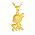 Hd0221  Gold Filled Jewelry Set Gold Pendant 14K Gold Plated Over Brass Deer Pendant