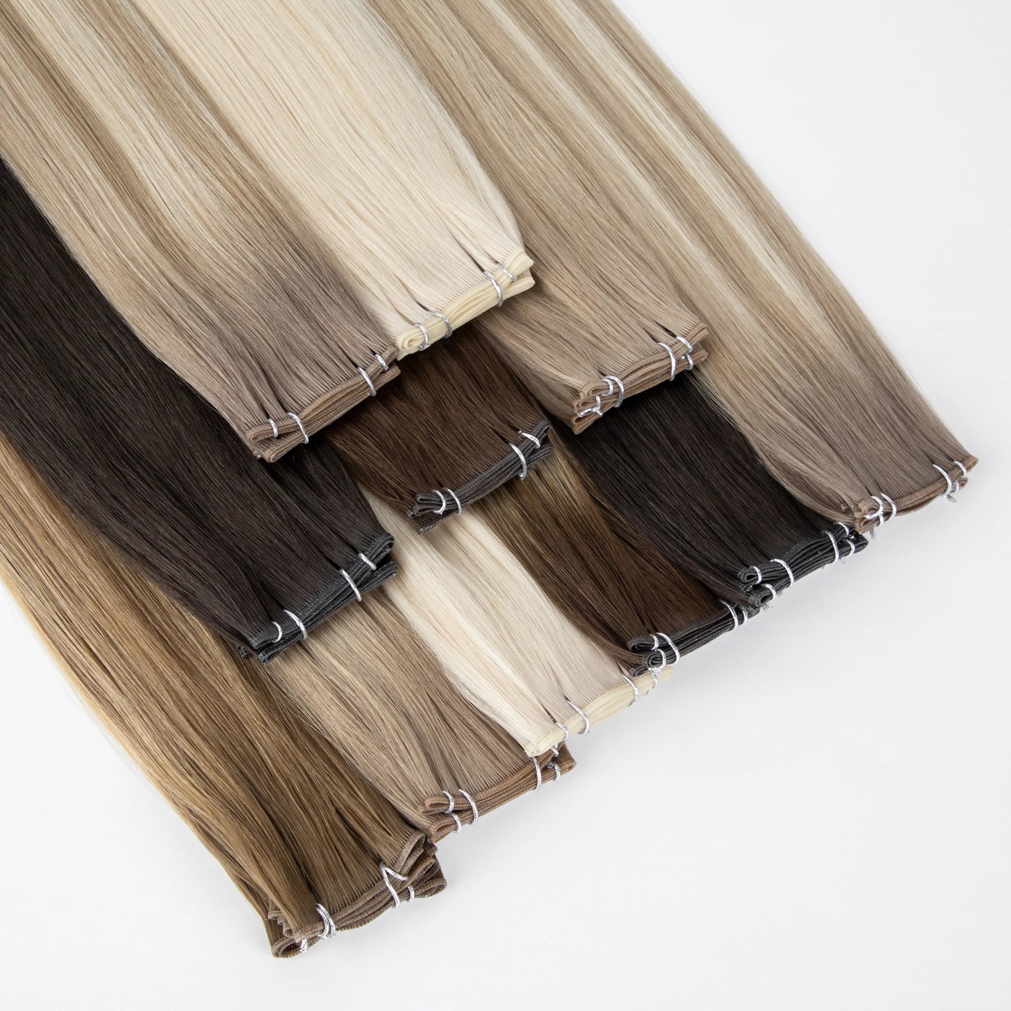 European Genius Hair Weft Human Extensions Can Be Cut Double Drawn Genius Weft