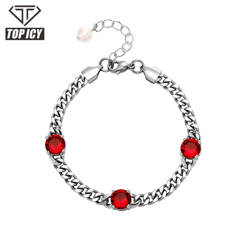 Top Icy Hip Hop Jewelry 9mm Fashion Big Diamond Cuban Bracelet Gold Plated AAA Cubic Zircon Iced Out Round CZ Necklace Bracelet