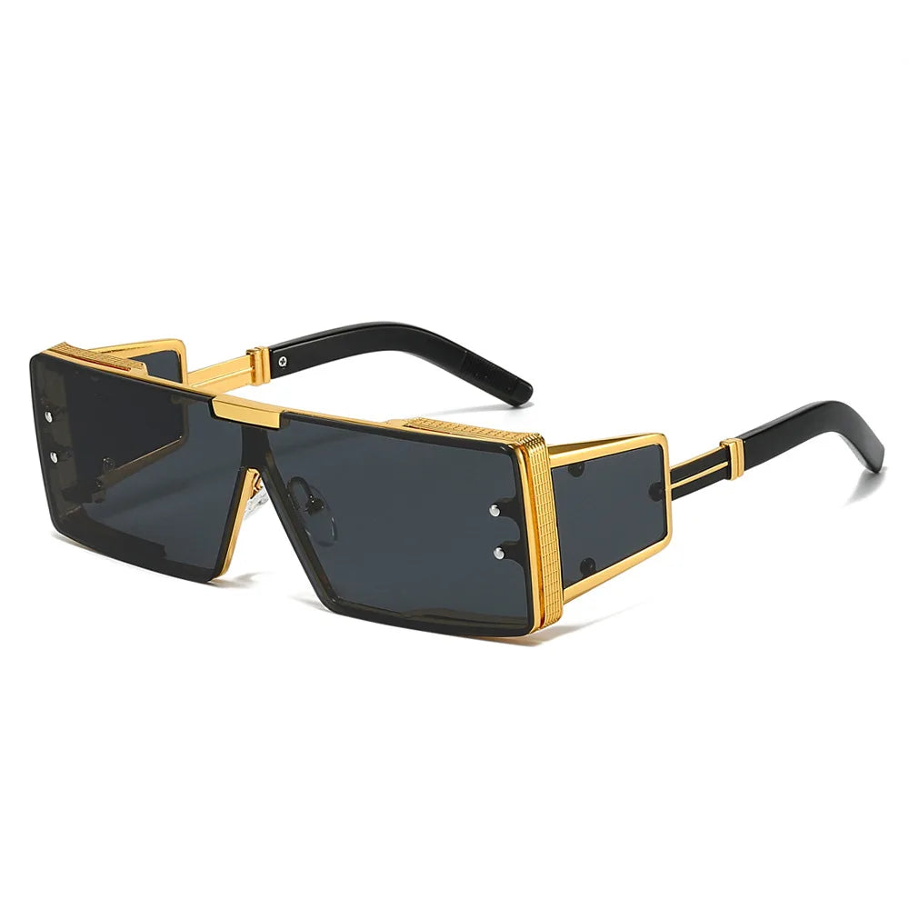 Wholesale Custom Gafas De Sol Oversized Sunglasses Fashion square Big Frame Flat Top Sunglasses Oversize