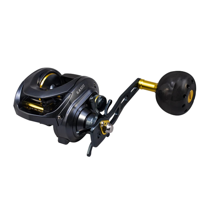Fishing Baitcasting Reel 6:4:1  Gear Ratio Carbon Fiber  15kg Drag Casting Fishing Reel for Freshwater Saltwater Fishing