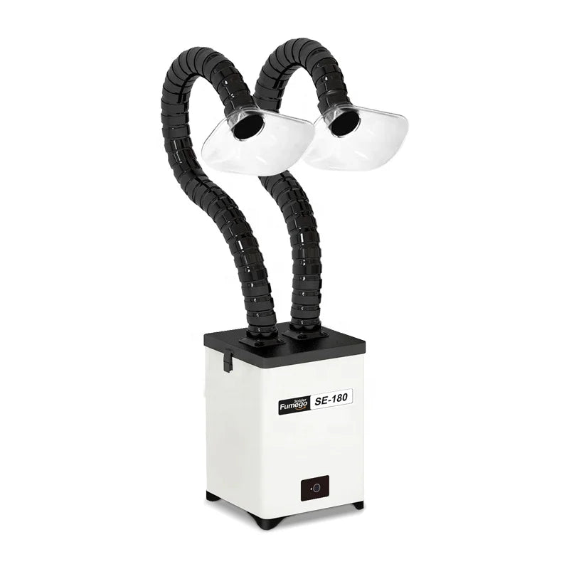 Double Flexible Extraction Arms 3-in-1 Filter Cartridge Mobile Soldering Fume Extractor for Soldering Station