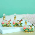 10ml Dragonfly Lotus Pond Metal Perfume Bottle Essential Oil Refillable Attar Bottles Gift Home Decoration Party Favors 10201