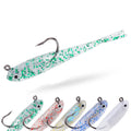 Soft Lure Shad Tail 7cm Jigging Wobblers Lure Soft Bait SoftFish Fork Tail JIG Hook Fork Tail Catfish Bait for Fishing Tackle