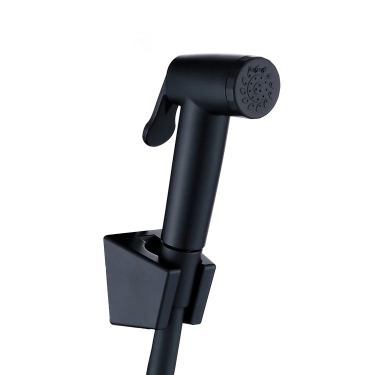 Modern Black Bidet Shattaf Portable Toilet Bidet Sprayer Set Wall Mount Handheld Bidet