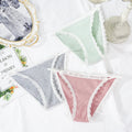 Seamless Underwear Women's Lace Cotton Low-waist Japanese Girl Briefs Women's Thin Belt Lace Edge Cotton Underwear