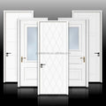Cheap European Standard Wooden Doors Interior Modern Fire Rated 60 Minutes Fireproof Door With Smart Lock