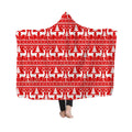 Print on Demand Wearable Long Hoodie Blanket Cloak Bathrobe Shawl Crystal Velvet Hooded Throw Wrap Cape