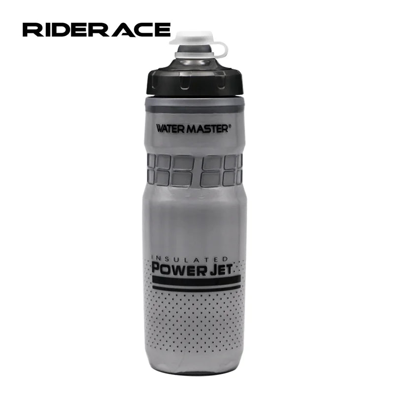 RIDERACE Cycling Water Bottle 620ml MTB Bike Leak-proof Squeezable Plastic Kettle for Outdoor Riding Camping Sports Equipment
